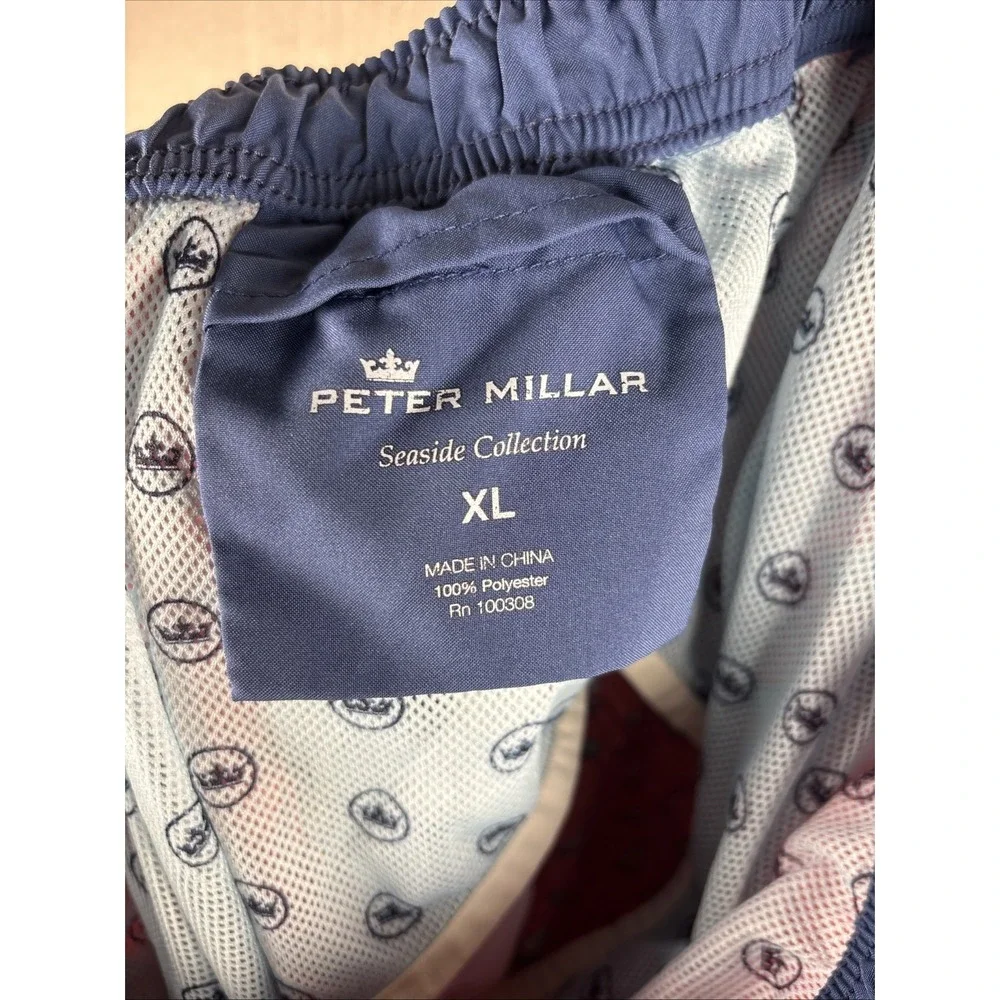 Peter Millar Swim Trunks Mens XL Seaside Collection Sailboat Beach Nautical